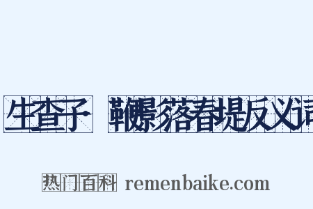 生查子·鞭影落春堤反义词是什么意思的图片